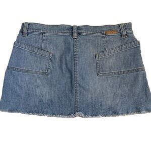 Y2K Denim Mini Skirt juniors‎ Size 7 Light Wash Grunge  Bratz 2000s Micro